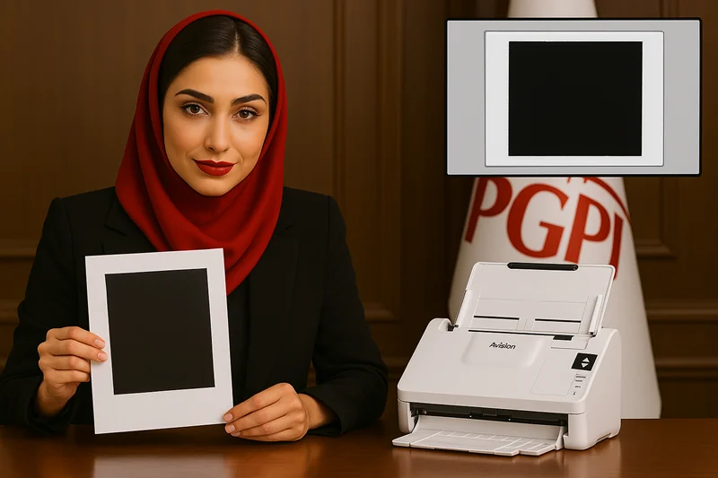 سیاه اسکن شدن در اسکنر - پیشرو گستر